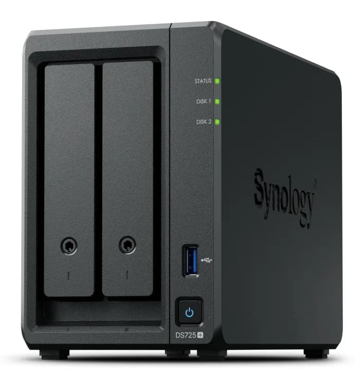SYNOLOGY DS725+ 2-Bay Diskstation AMD Ryzen Embedded R1600 4GB DDR4 ECC SODIMM "DS725+"