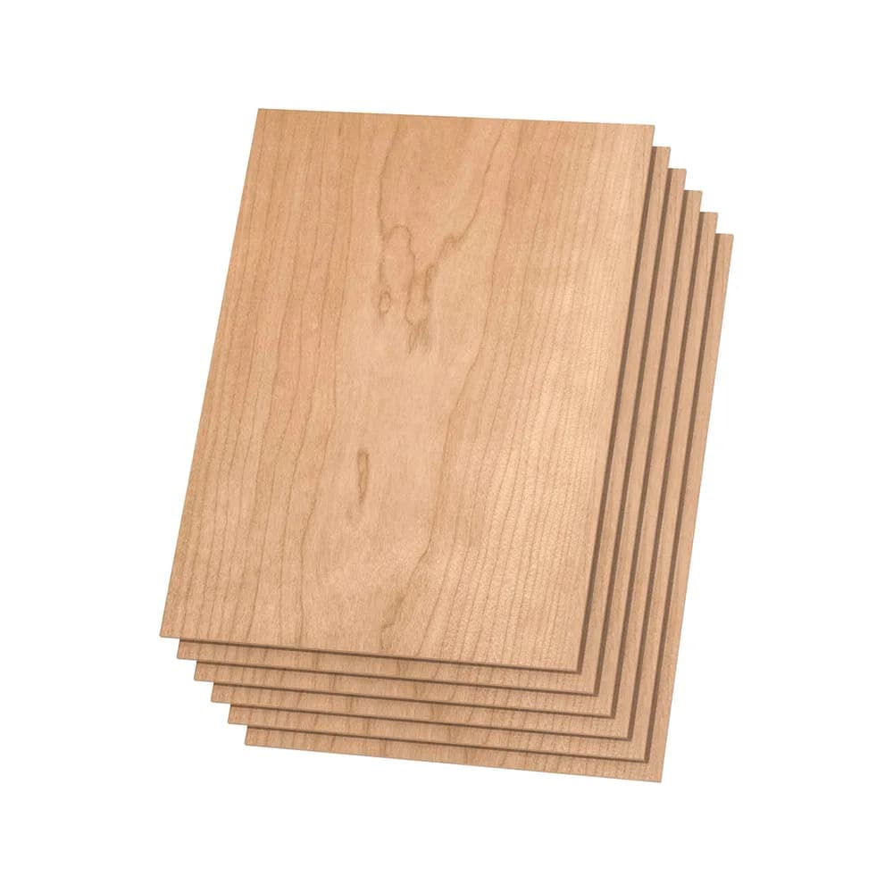 Material pentru gravare laser xTool 3 mm Cherry Plywood (6-Pack)