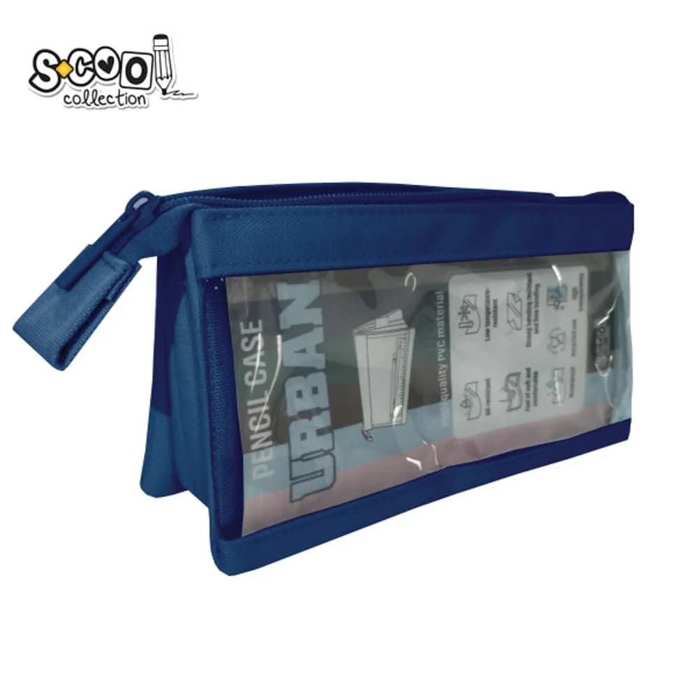 Penar borseta transparent, Urban, 20.5x8x11 cm - S-COOL — miniatură