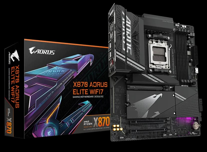 Placa de baza Gigabyte X870 AORUS ELITE WIFI7, Socket AM5, DDR5, ATX