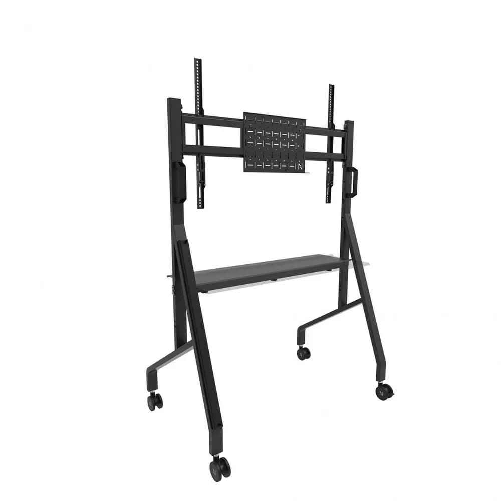 Stand mobil de podea Neomounts 55"-86" 76kg VESA 100x100 - 900x600 negru — miniatură