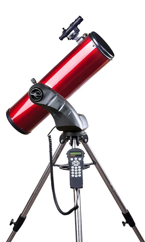 Telescop Newton SkyWatcher Explorer-150P 150/750 pe montură StarDiscovery WiFi GoTo, cu controler manual Synscan