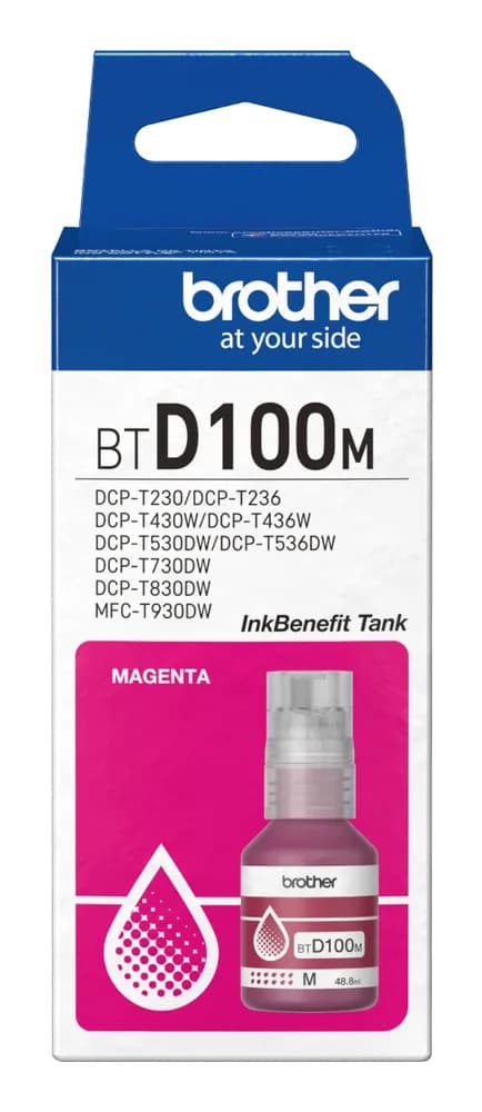 Cartus Cerneala Original Brother Magenta, BTD100M, pentru DCP-T430W|DCP-T530DW|DCP-T730DW|MFC-T930DW|5K, incl.TV 0 RON, "BTD100M"