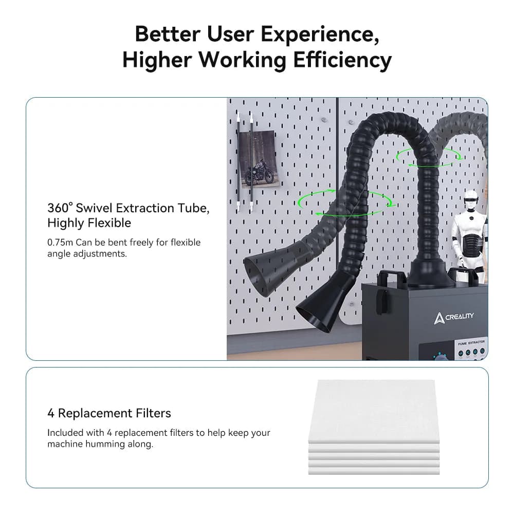 Accesoriu imprimantă 3D Creality Fume Extractor — miniatură