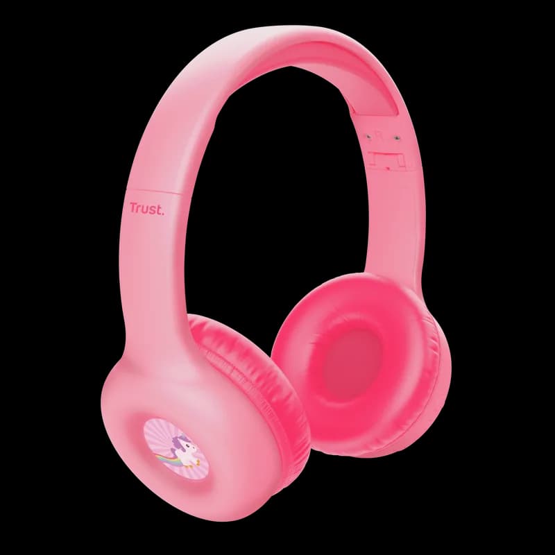 Casti Head-band Trust Nouna, Wireless/Wired, Roz — miniatură
