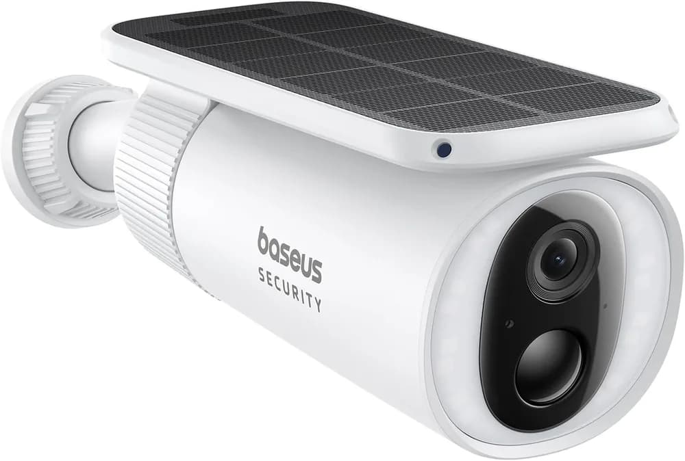 CAMERA IP Exterior Baseus S1, 2K, 2304 x 1296, panou solar cu acumulator integrat durata viata pana la 210 zile, unghi pana la 145 grade, IP67, dist. IR 30 m, tip lentila fixa 3 mm, 3 Mpx, wireless, slot SD card, "S0SW002130"