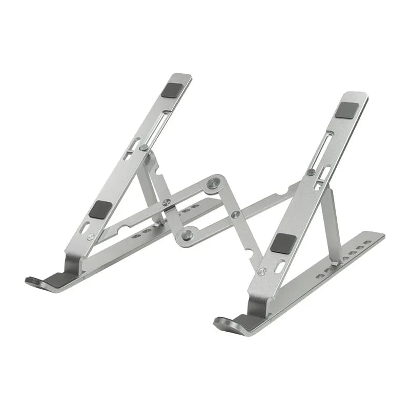 SUPORT de birou LOGILINK pt. notebook, 7 pozitii, suporta dimensiuni 10-16", pliabil, aluminiu, suport antiderapant, argintiu, "AA0134"