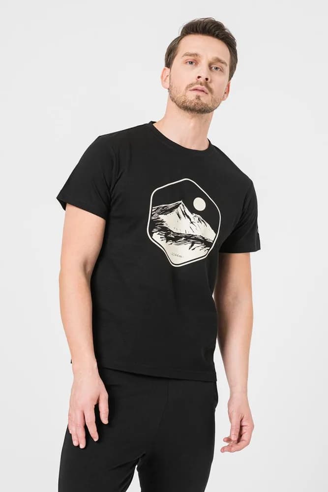 TRICOU CASUAL MOLDOVEANU BARBATI BLACK-M — miniatură