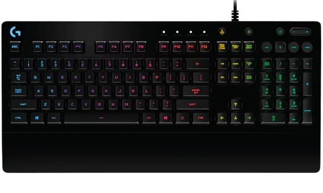 TASTATURA LOGITECH Gaming USB, iluminata, black "G213 Prodigy" "920-008093" — miniatură