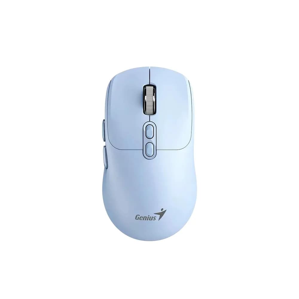 MOUSE Genius "NX-8080S", PC sau NB, wireless 2.4GHz, Bluetooth, optic, 1600 dpi, butoane/scroll 6/1, acumulator, buton Copilot, albastru deschis, "31030042402" 4710268262480