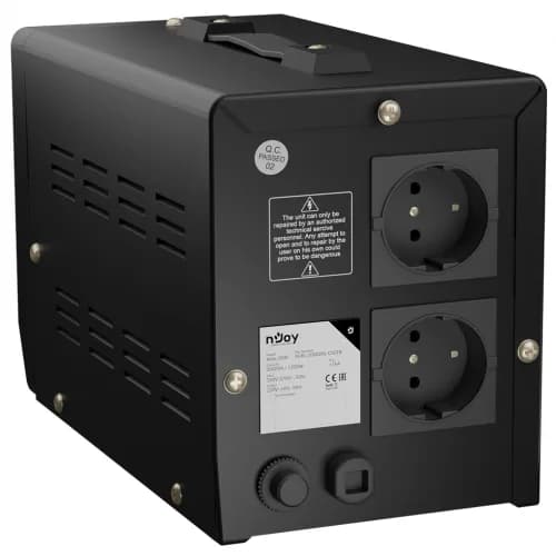 Stabilizator tensiune nJoy 2000VA Alvis, 1200W, 2x Schuko — miniatură