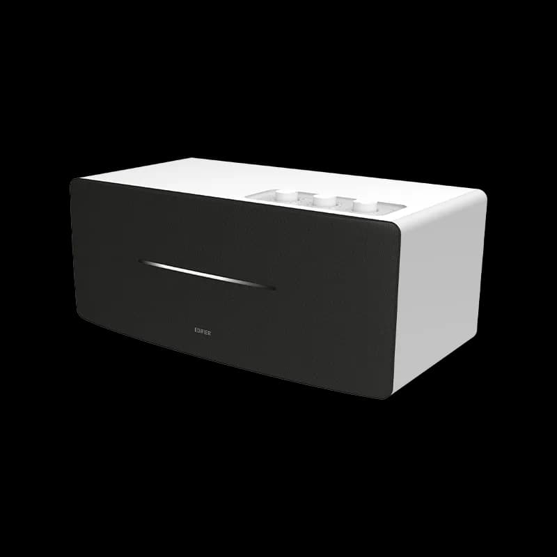 BOXE EDIFIER desktop bluetooth, RMS: 70W (2 x 20W, 2 x 15W), Bluetooth 5.0, RCA, AUX, Line-Out, white, "D12-W" — miniatură