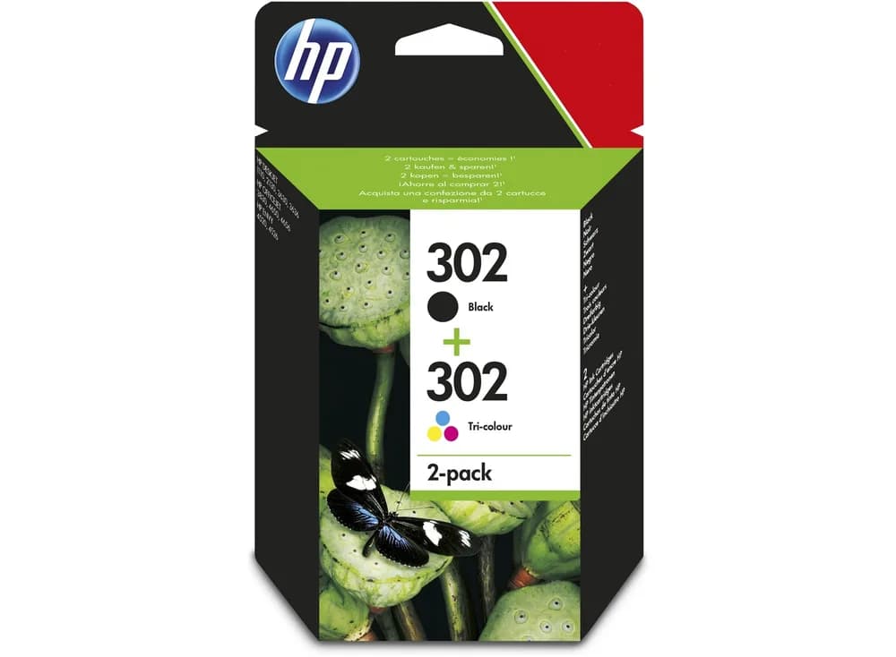 Cartus Cerneala Original HP Black/Color, nr.302, pentru DJ2130|D3639, "X4D37AE"