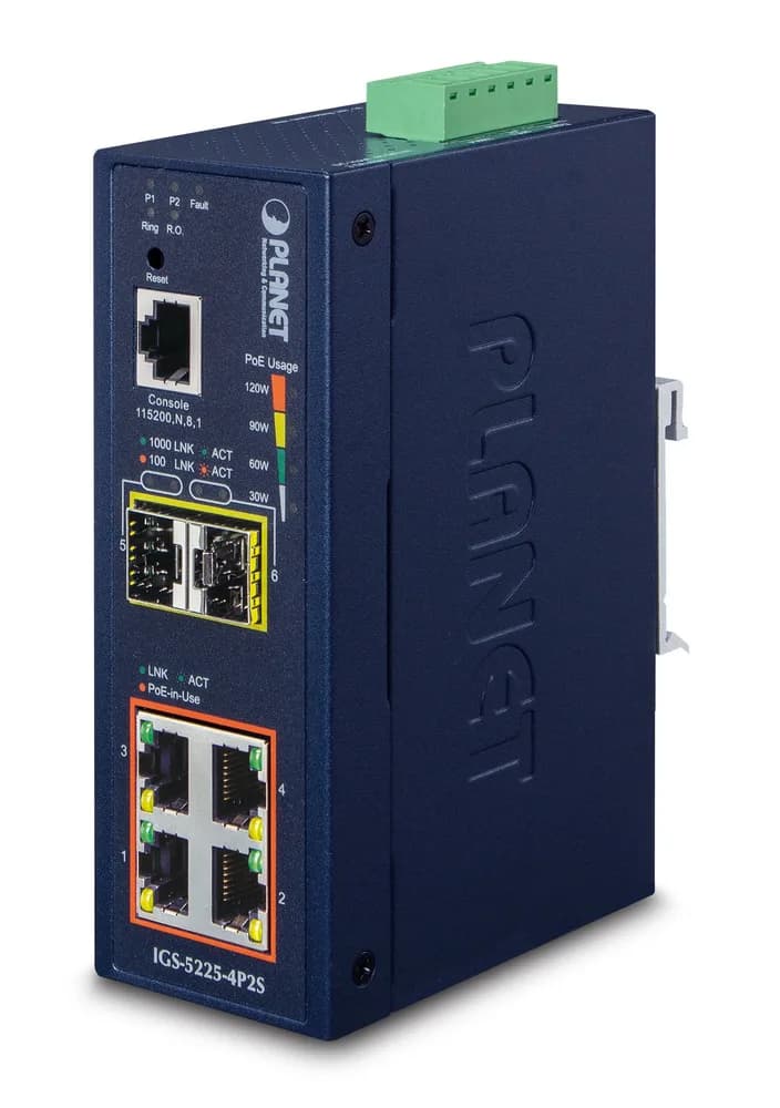 NET SWITCH 4PORT 1000M/IGS-5225-4P2S PLANET "IGS-5225-4P2S"