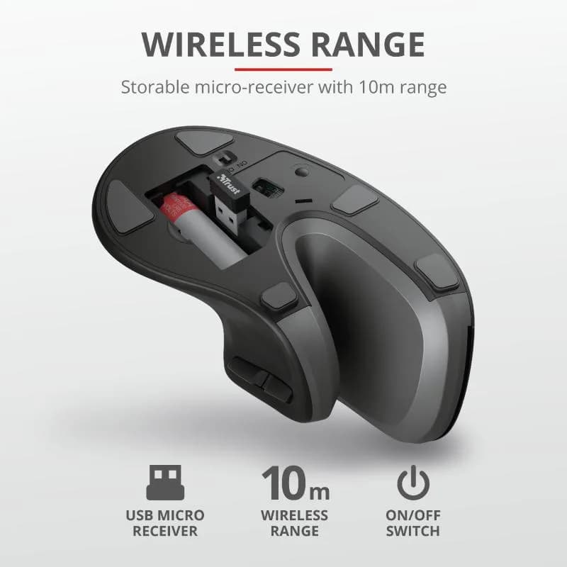 Mouse Wireless Trust Verro, 1600 dpi, Multicolor — miniatură