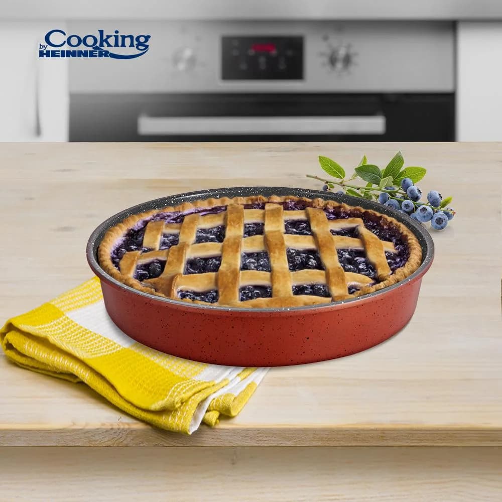 TAVA ROTUNDA ACOPERIRE CERAMICA 35x7 CM, ANCA, COOOKING BY HEINNER — miniatură