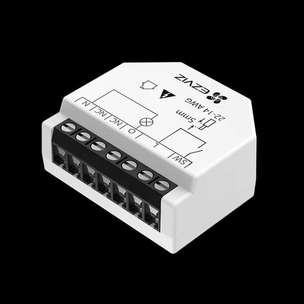 KIT SMART HOME Ezviz T35W pentru controlul Iluminatului, Wi-Fi Relay 2.4GHz, conectivitate: Wi-Fi sensor, BLE, 2.4 GHz, IEEE802.11b, 802.11g, 802.11n, raza: 200m (spatiu deschis), allimentare: 100-240 VAC, 50 –60 Hz / 12VDC, dimensiuni 38.4 × 43.8 × 18.5mm, greutate: 26.5g,