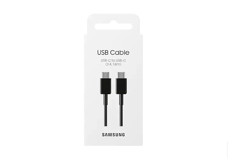 Samsung Cable USB-C to USB-C, 3A, 1.8m; Black "EP-DX310JBEGEU" — miniatură