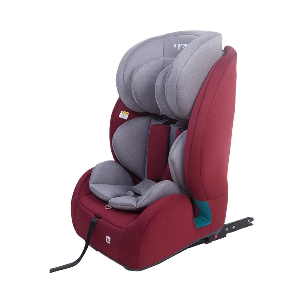 Scaun auto 76-150CM(15M-12Y), R129, isofix si top tether, rosu, U-Grow — miniatură