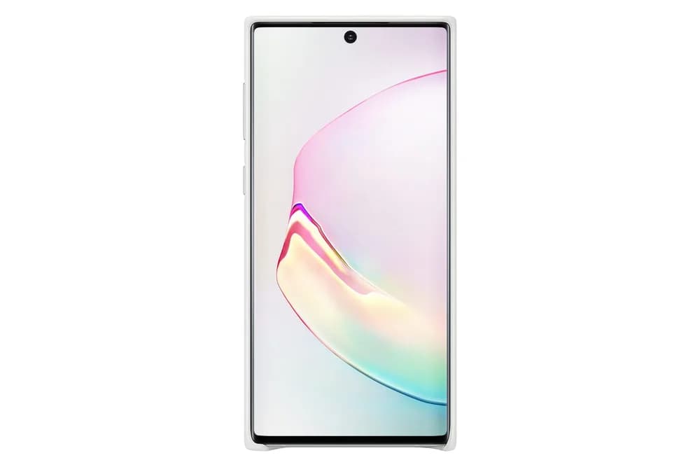 HUSA Smartphone Samsung, pt Galaxy Note 10, tip back cover (protectie spate), piele, ultrasubtire, alb, "EF-VN970LWEGWW" — miniatură