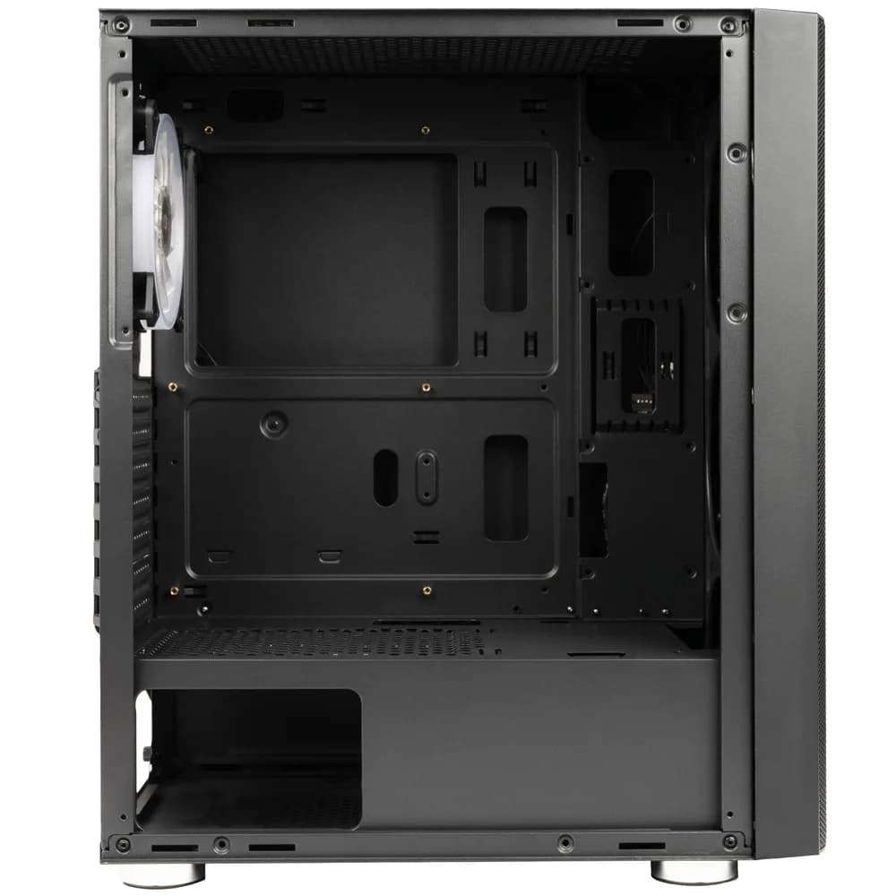 CARCASA SPACER - gaming, Middle Tower, ATX, "RAINBOW", fara sursa, sticla securizata, fara ventilatoare, USB 2.0 x 2, USB 3.0 x 1, HD-Audio, mesh, panou frontal plasa metalica+aluminiu, "SPCS-GC-RAINBOW-NF" — miniatură