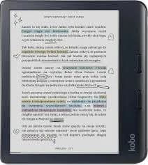 Kobo Libra Colour e-Book Reader|E Ink touchscreen 7 inch|1680xxxx1264|32GB|1GHz|0.215kg|Wireless|Comfort Light PRO|IPX8 - up to 60 mins in 2 metres of water|Bk "N428-KU-BK-K-CK"