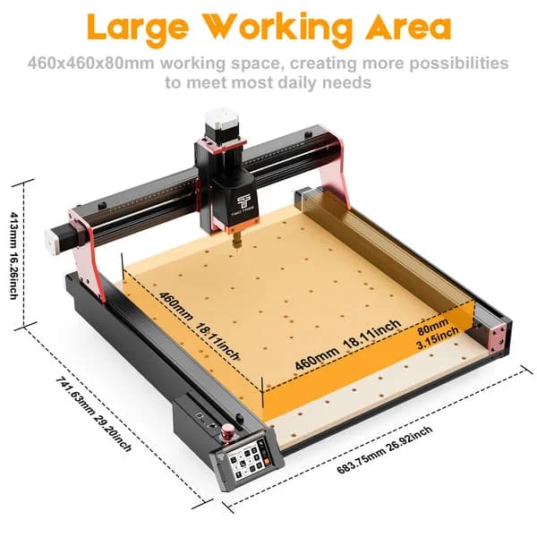 Accesoriu gravator laser TwoTrees TTC450 Pro CNC Machine — miniatură