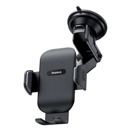 SUPORT AUTO Baseus UltraControl pt. SmartPhone, fixare parbriz sau bord prin ventuza, negru "C40361600111-00" - 6932172641764 — miniatură