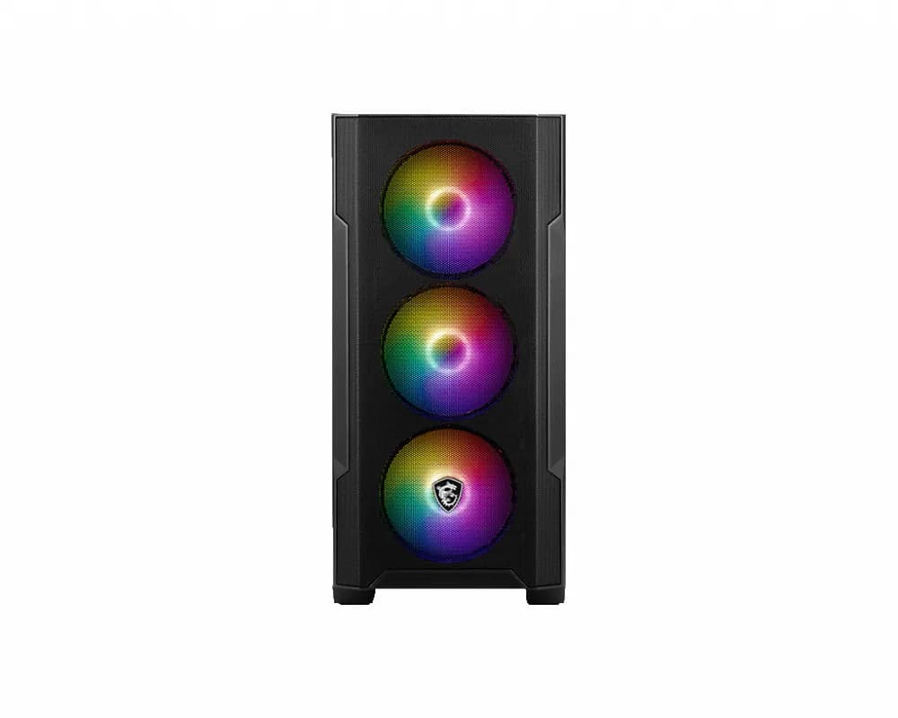 MSI MAG FORGE M100R Case mATX Mini-ITX ABS Plastic SPCC Steel Tempered Glass with A-RGB fans "MAG FORGE M100R" — miniatură
