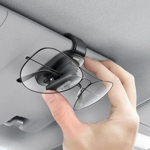 ORGANIZATOR auto Baseus Platinum Vehicle eyewear, poate fi utilizat pentru prindere ochelari sau cabluri, clips, negru "ACYJN-B01" - 6953156220119 — miniatură