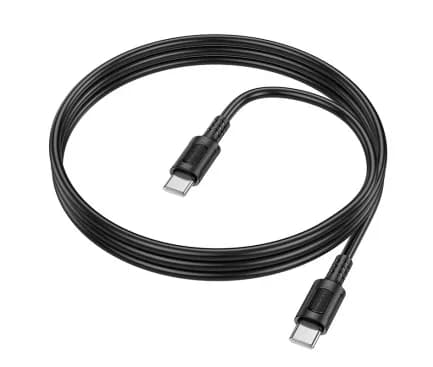 CABLU alimentare si date Borofone "BX111", Charging Data Cable pt. smartphone, USB Type-C la USB Type-C, 3A, 1m, negru "6941991115103" — miniatură