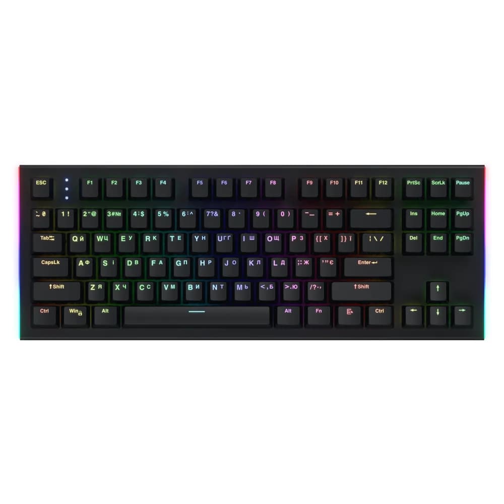 Tastatura Mecanica Gaming HATOR Gravity X TKL, RGB, USB, Negru — miniatură