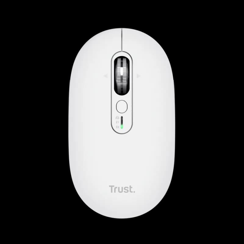 Mouse Wireless Trust Seron Slim Multi, 3200 dpi, Alb