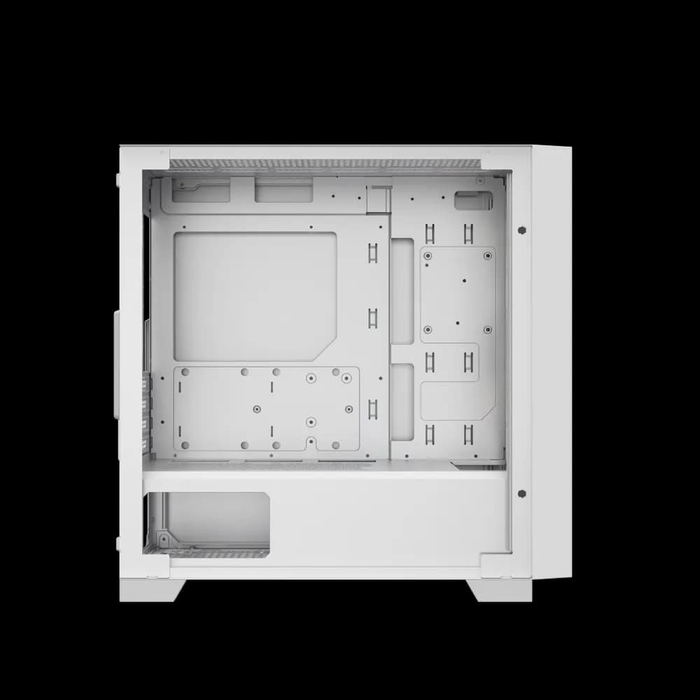 CARCASA PCCOOLER, Mini Tower, mATX, fara sursa, sticla securizata, 2 ventilatoare incluse, iluminare ARGB, alb, USB 3.2 gen 2 x 2, mic, audio, "C3D310 ARGB WH" — miniatură