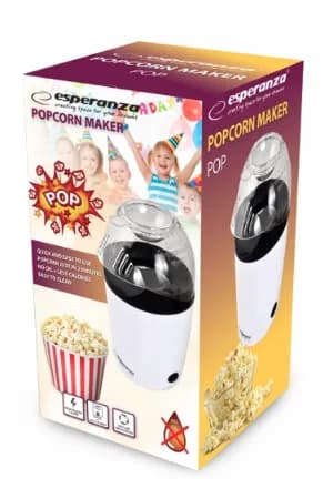 Aparat pentru floricele Esperanza Pop EKP006 1200W Alb "EKP006" — miniatură