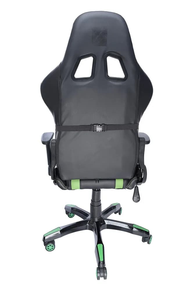 SCAUN GAMING SPACER imitatie piele, black & green, brate ajustabile, greutate max. 120kg, dimensiuni 69.5*77.5*126~132cm "SPCH-TRINITY-GRN"/45505852 — miniatură