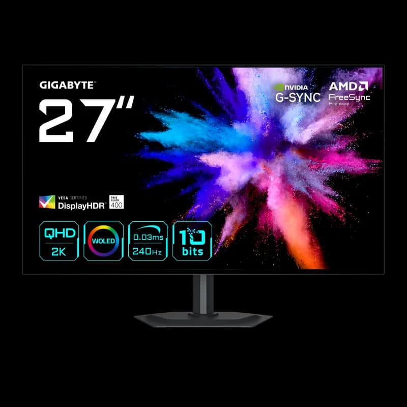 Monitor Gaming GIGABYTE GO27Q24G, 27", 2560 x 1440 pixeli, Black