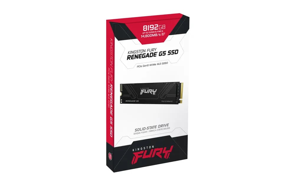 KINGSTON 8192GB Kingston FURY Renegade G5 PCIe 5.0 M.2 NVMe SSD "SFYR2D/8T1" — miniatură