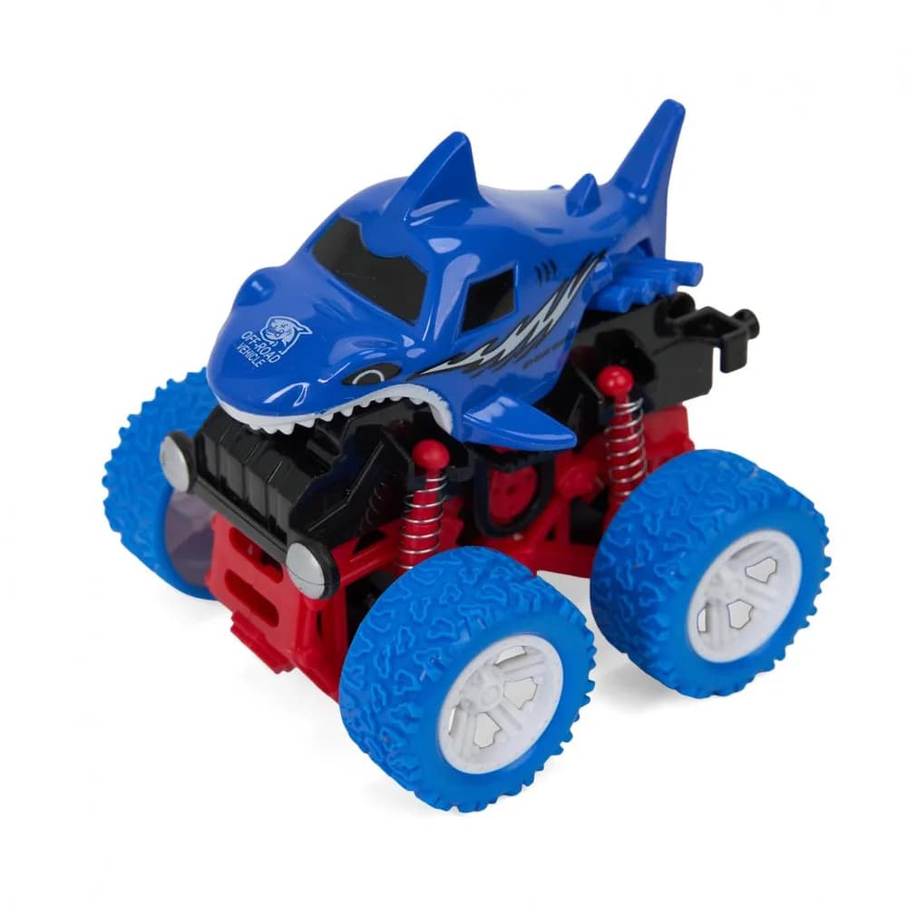 MASINA OFF-ROAD 4X4, 360 DE GRADE, 10.8CM, ALBASTRA, MOMKI — miniatură