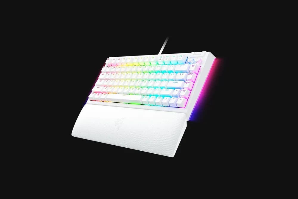 Tastatura Mecanica Gaming Razer BlackWidow V4 75%, RGB, USB, Alb — miniatură
