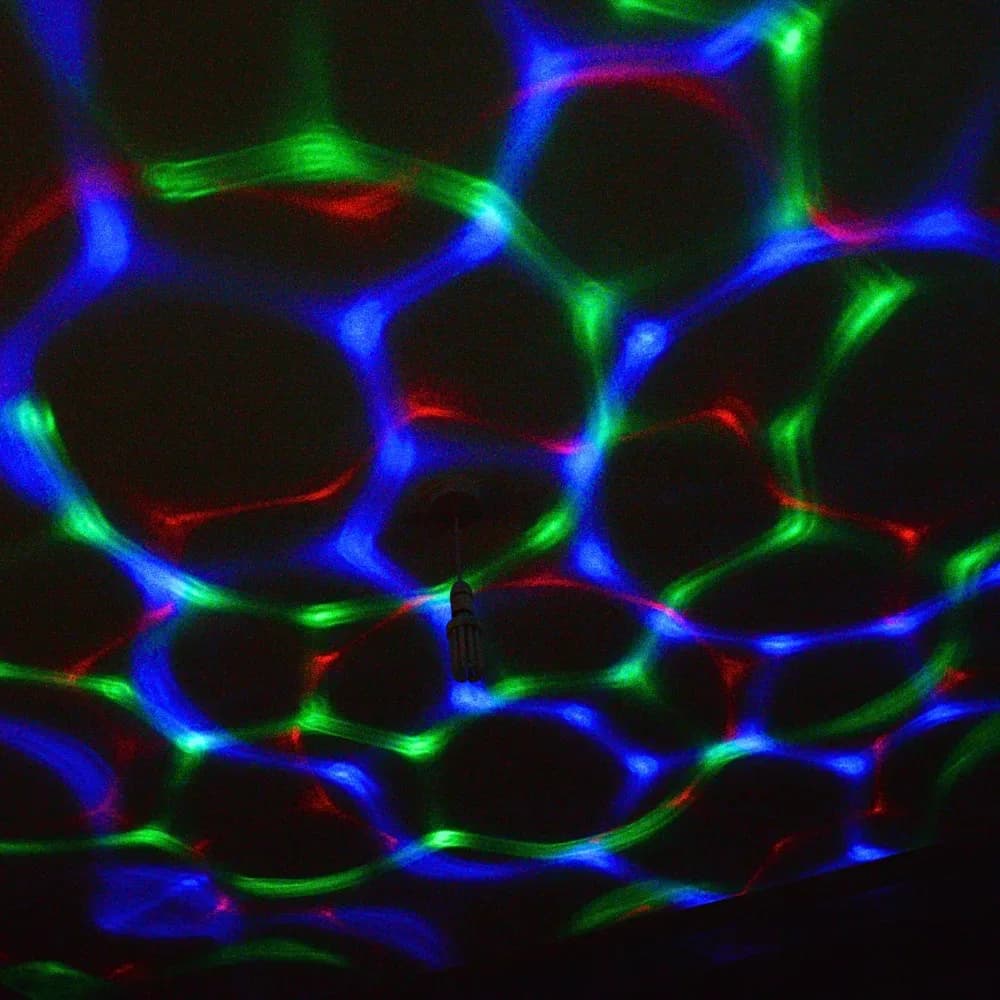 Glob disco caleidoscop rotativ — miniatură
