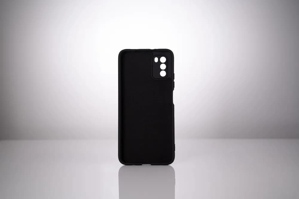 Husa Xiaomi Pocophone M3 Spacer, negru, grosime 2mm, material flexibil silicon + interior cu microfibra "SSPPC-XI-PC-M3-SLK" — miniatură