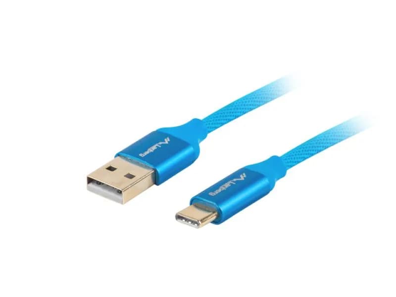 Cablu USB-C(M) USB-A(M) 2.0 1 m albastru Premium QC 3.0