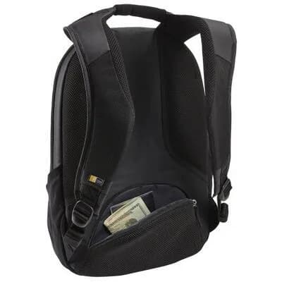 RUCSAC CASE LOGIC, pt. notebook de max. 14 inch, 2 compartimente, buzunar frontal x 2 | buzunar lateral x 2 | buzunar dorsal, waterproof, poliester, negru, 3205287 "RBP414 BLACK" — miniatură