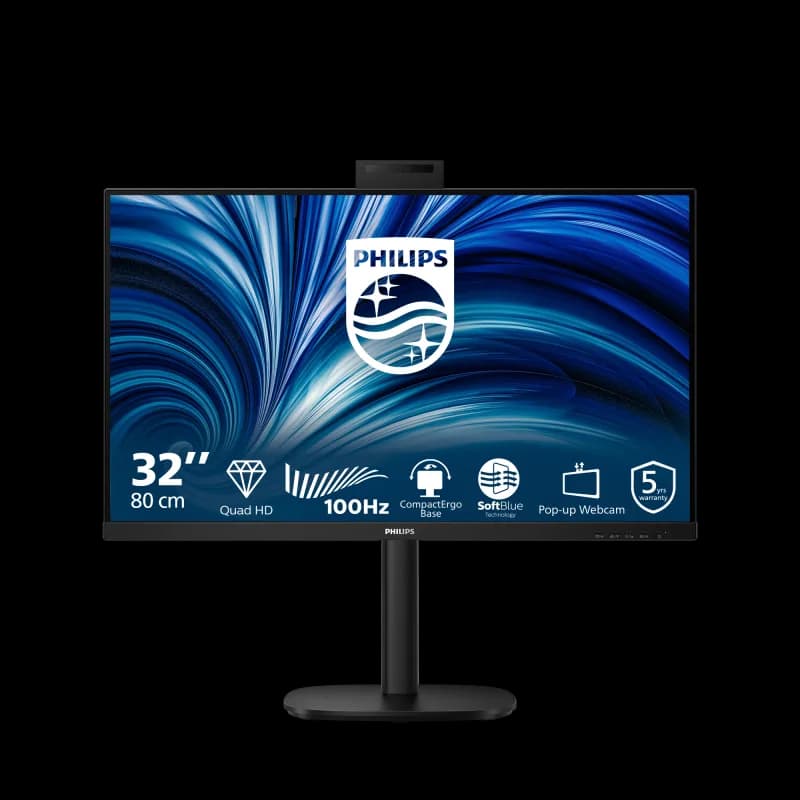 Monitor Consumer Philips 32B2U3601H/00, 31.5", 2560 x 1440 pixeli, Black