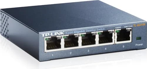 SWITCH TP-LINK 5 porturi Gigabit. carcasa metalica "TL-SG105" — miniatură