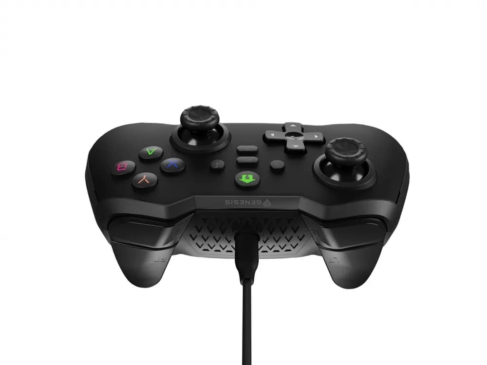 Controller cu fir Genesis Mangan 300, interfata USB, 19 butoane, negru — miniatură