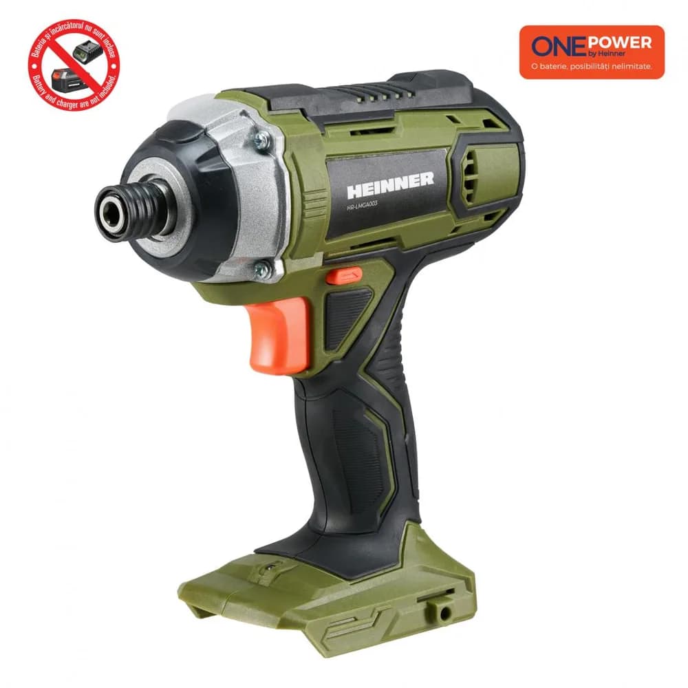 ONE POWER by HEINNER MASINA DE INSURUBAT CU IMPACT 18V 160NM (FARA BATERIE SI INCARCATOR) — miniatură