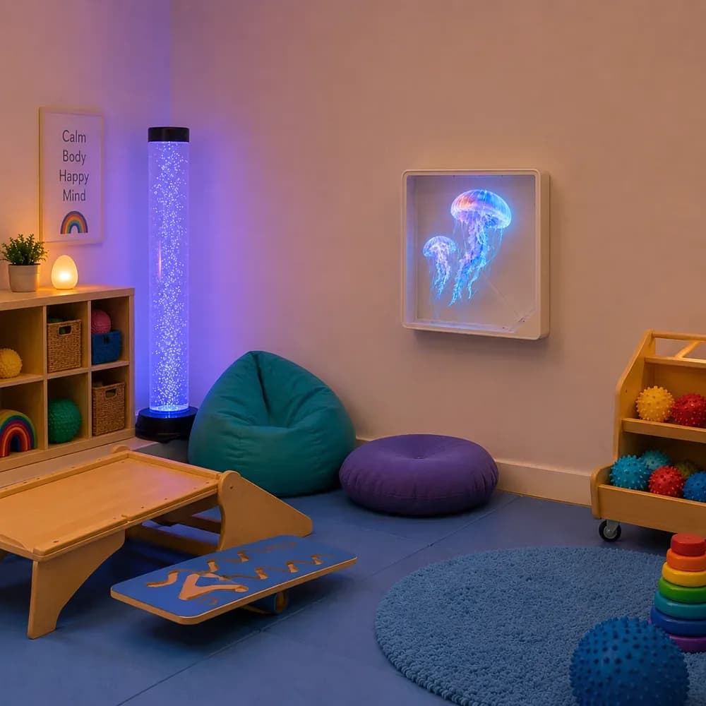 Hologramă 3D pătrată cu difuzor 42 cm — miniatură