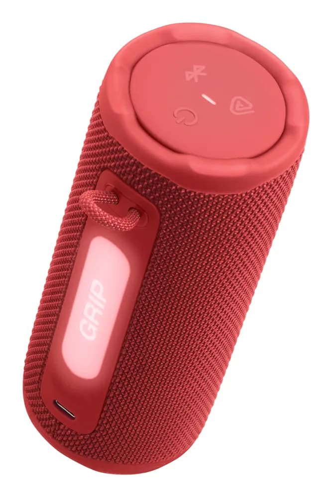 Boxa portabila JBL Grip, Bluetooth, Pro Sound, Auracast, Autonomie 14 ore, Lumina ambientala, IP68, Rosu "JBLGRIPRED" — miniatură